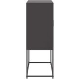 vidaXL Visoka komoda crna 68,5 x 38,5 x 107 cm čelična | shoptok.hr