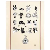 servijete GRAND TORCHON DUBOUT MULTI PORTRAITS Bela