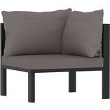 vidaXL Modularna kutna sofa od poliratana s lijevim naslonom antracit | shoptok.hr