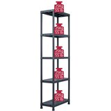  Stalci za pohranu 2 kom crni 125 kg 60 x 30 x 180 cm plastični | shoptok.hr