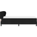  Box Spring postelja z vzmetnico Črna 80x200 cm Tkanina, (22051198) | Shoptok.si