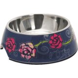 Rogz 2 u 1 Bubble Bowlz posuda, Denim Rose | ePonuda.com
