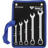 Ks Tools komplet obročnih ključev z ragljo, preklopni Brilliant Tools BT013205