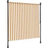  Vanjska roleta narančasto-bijela 150x270 cm od tkanine i čelika | shoptok.hr