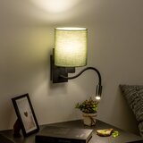 Brilagi - LED zidna lampa NUBILA 1xE27/25W/230V + LED/3W crna/zelena | Eponuda.com