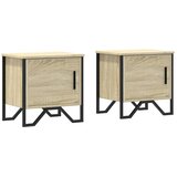  Noćni ormarići 2 kom boja hrasta 40x30x40 cm konstruirano drvo | shoptok.hr