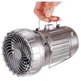 Home & Marker Kamping svetilka 5-v-1 z ventilatorjem, LED lučjo, Bluetooth zvočnikom, power bankom in kompasom, odporna na dež | LANTFAN, (5000489520) Cene