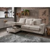 P & B KOTNA SEDEŽNA GARNITURA, rebrasti žamet bež | Shoptok.si