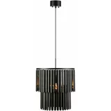 Markslöjd Mat crna viseća lampa s metalnim sjenilom 42,5x42,5 cm Viento -