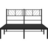  Metalni okvir za krevet s uzglavljem crni 150x200 cm | Eponuda.ba