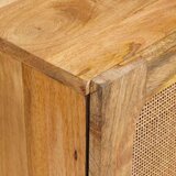  Strani šal Rjava 60 x 33,5 x 75 cm Masiven les manga, (5000113055) | Shoptok.si