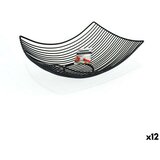 Posuda za Voće Confortime Crna Metal 31 x 23 x 10 cm (12 kom.) | shoptok.hr