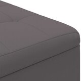  Shranjevalna tabureta Siva 80 x 80 x 45 cm Umetna koža, (5000208392) | Shoptok.si
