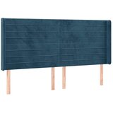  LED uzglavlje tamnoplavo 183 x 16 x 118/128 cm od tkanine | shoptok.hr