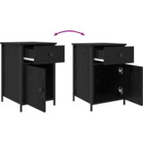  Nočna omarica 2 pcs Črni hrast 40 x 42 x 60 cm Konstruiran les | Shoptok.si