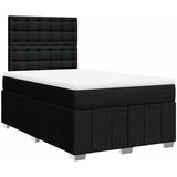  Krevet box spring s madracem crni 120 x 190 cm od tkanine Slike