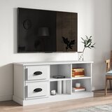 vidaXL TV omarica bela 102x35,5x47,5 cm inženirski les Cene