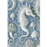 FD Modra otroška preproga 160x230 cm Seahorse –