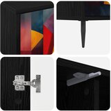  ormar HEESCH 102 x 33 x 51 cm Crni hrast Konstruirano drvo | shoptok.hr