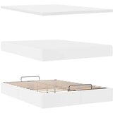  Otomanski okvir kreveta s madraca bijela 140x200cm umjetna koža | Eponuda.com