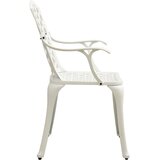  3-dijelni bistro set od lijevanog aluminija bijeli | shoptok.hr