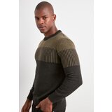 Trendyol Khaki Men's Bicycle Collar Textured Sweater | shoptok.hr