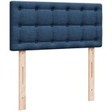 vidaXL Box spring postelja z vzmetnico modra 80x200 cm blago | Shoptok.si