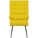 vidaXL Relaksacijski stol s stolčkom Rumeni žamet | Shoptok.si