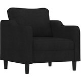  3-dijelni set sofa s jastucima crni od mikrovlakana | Eponuda.com
