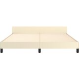  Okvir za krevet s uzglavljem krem 180x200 cm od umjetne kože | shoptok.hr