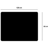  Podloga za tipkovnicu i miš 120 x 60cm - crna | shoptok.hr
