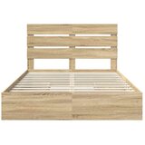  Postelja s shranjevanjem z vzglavjem Sonoma hrast 140 x 190 cm, (5000106443) | Shoptok.si