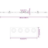 vidaXL Komplet opreme za drsna vrata 152,5 cm jeklo črne barve | Shoptok.si