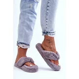 Kesi Lady's leather slippers Papcie grey Elma
