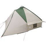  Teepee šotor s streho Zelena in Bela 490 x 410 x 210 cm, (5000091112) | Shoptok.si