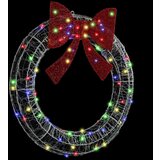 vidaXL Venec z LED lučmi večbarvno 90 cm Akril | Shoptok.si