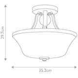 Elstead Lighting STROPNA SVETILKA Evington 35.2/29.7 cm Slike