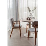 White Label Okrogla jedilna miza z mizno ploščo v hrastovem dekorju ø 110 cm Steven – | Shoptok.si
