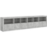  Komoda s LED svjetlima siva boja betona 283x37x67 cm | Eponuda.ba