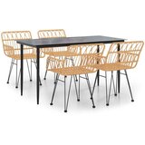 5-dijelni vrtni blagovaonski set od poliratana | shoptok.hr