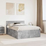  Okvir za krevet s uzglavljem Betonski sivi 150 x 200 cm - Beton siva 150 x 200 cm | shoptok.hr