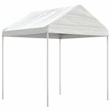 vidaXL Sjenica s krovom bijela 2 28 x 2 23 x 2 69 m polietilen cijene
