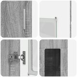  Highboard FLORIN Siva Sonoma 60 x 35 x 182 cm Konstruirano drvo | shoptok.hr