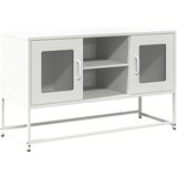 Maison Chic TV omarica - TV stojalo - Televizijska omarica bela 100,5x39x60,5 cm jeklo, (21701793) | Shoptok.si