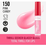 Rimmel London Thrill Seeker Glassy Gloss sijaj za ustnice za večji volumen odtenek 150 Pink Candy 10 ml | Shoptok.si