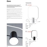  Redo 01-1226 - LED prigušiva stona lampa DOM LED/21W/230V bela | Eponuda.com