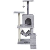 Rebel ANIMALS Grebalica za mačke sa platformama i penjalicom siva 125cm RA-1004 | Eponuda.com