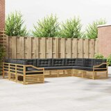  Set vanjskih sofa 9 pcs Bijela i antracit 404 x 245,5 x 73 cm | shoptok.hr