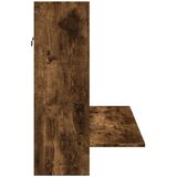  Zidni radni stol boja dimljenog hrasta 105x48x75 cm drveni | shoptok.hr