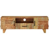 Furnova TV omarica ročno izrezljana 120x30x40 cm trden predelan les, (21924569) | Shoptok.si